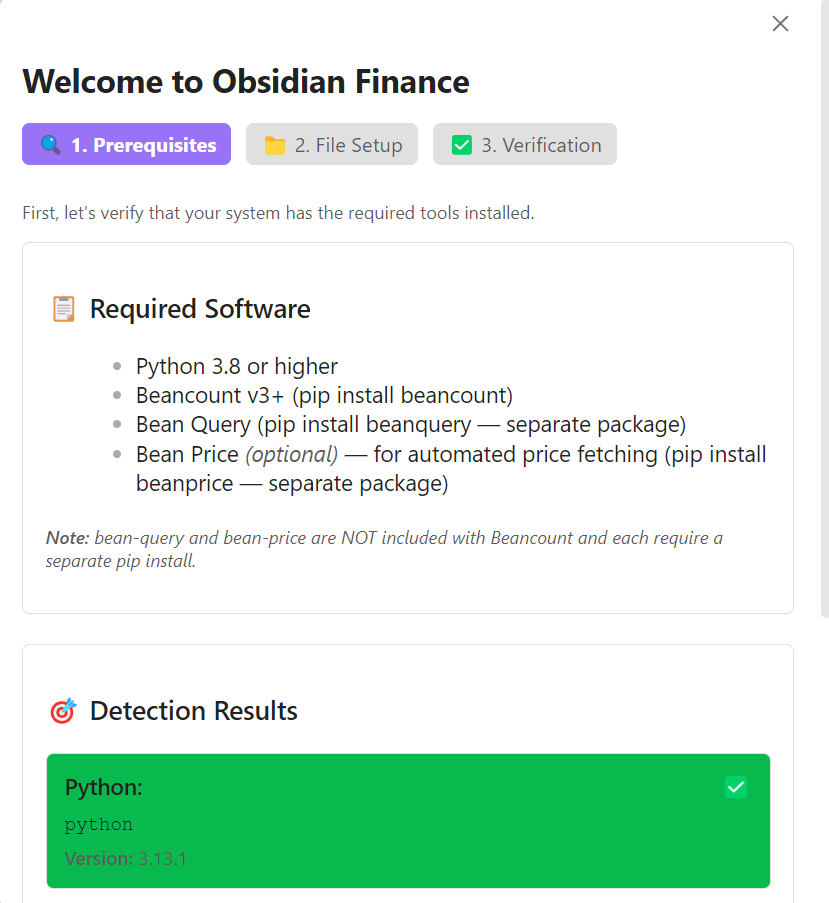 Prerequisites Onboarding Welcome Screen
