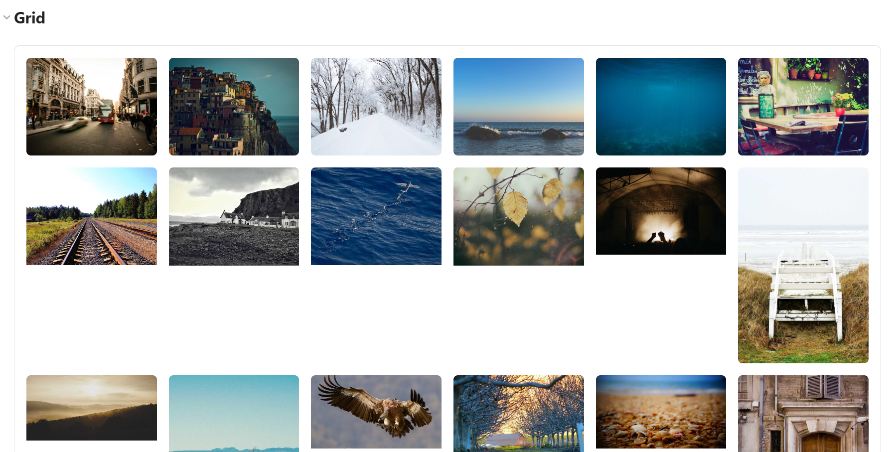 Grid view screenshot